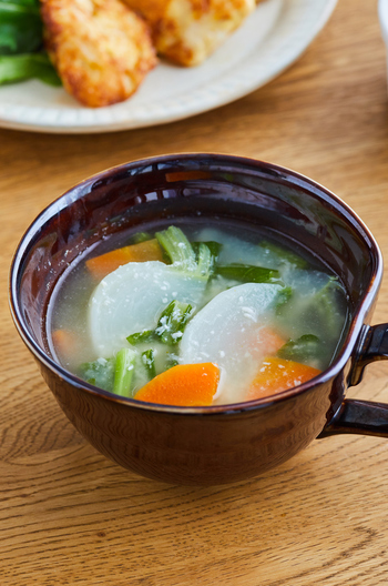酒粕の洋風スープ