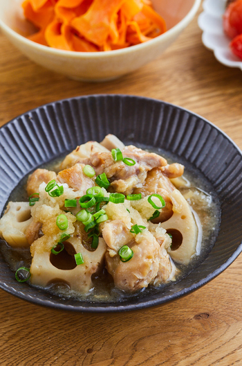 鶏肉とれんこんのおろし煮