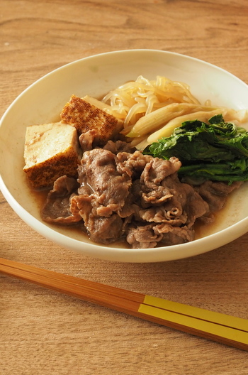 牛肉のすき焼き風