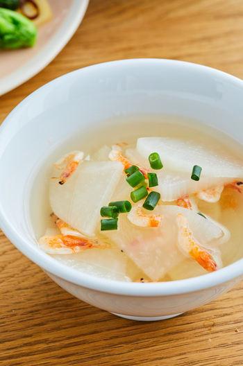 大根と桜えびの中華スープ