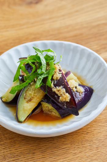 しそ香る　なすの揚げ浸し