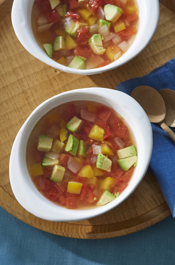 和風アボカドミネストローネ