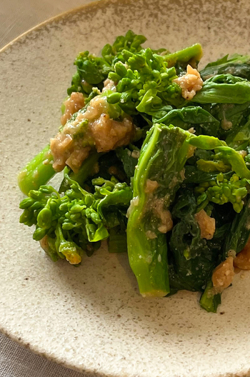 菜の花の梅肉あえ