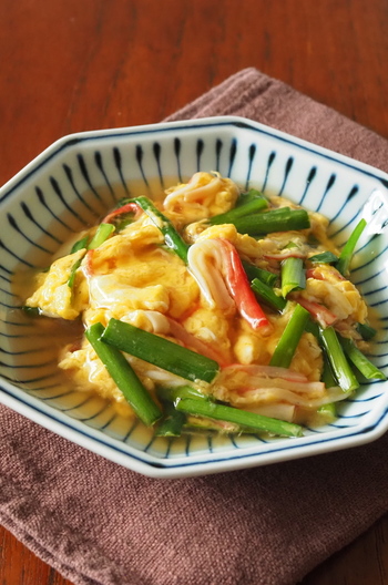 にらかに玉の甘酢あんかけ