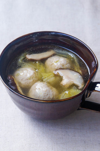 中華風鶏だんごスープ