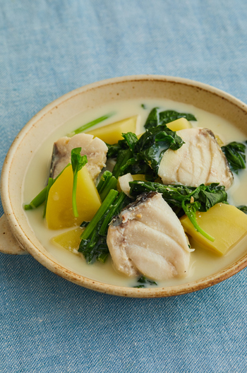 たらとじゃがいものみそミルク煮