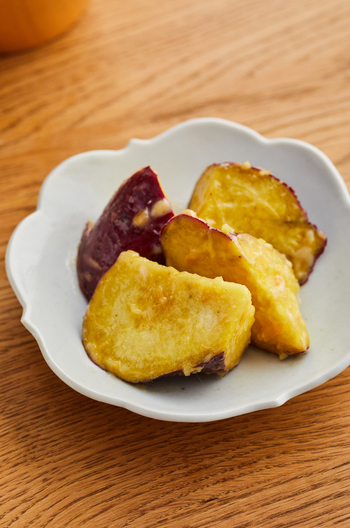 ほくほくさつまいものみそマヨあえ