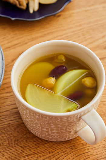 かぶとビーンズのカレースープ