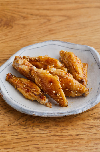 止まらない 鶏手羽中の甘辛焼き