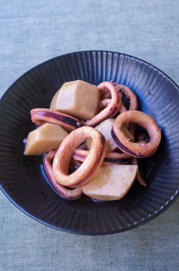 いかと里いもの甘辛煮