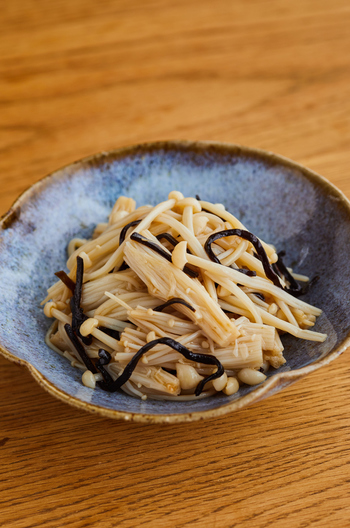 材料３つで簡単 塩こんぶえのき