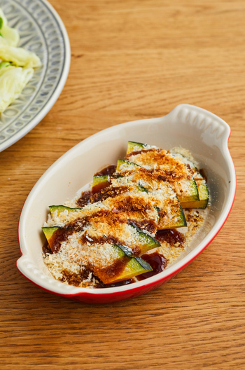 かぼちゃのチーズパン粉焼き