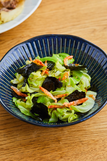 磯の香りを楽しむ キャベツと海苔のナムル