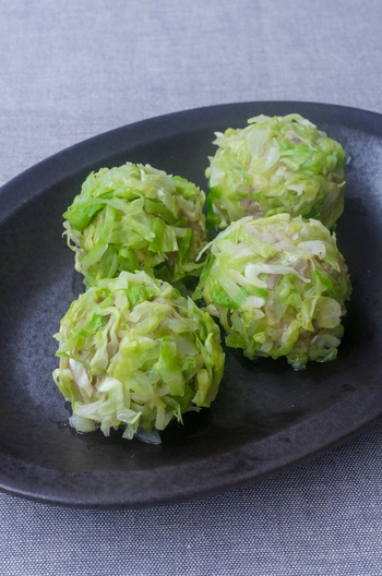 家に残ったキャベツでシュウマイ