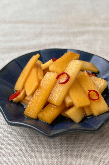 大根の皮でぽりぽり漬け