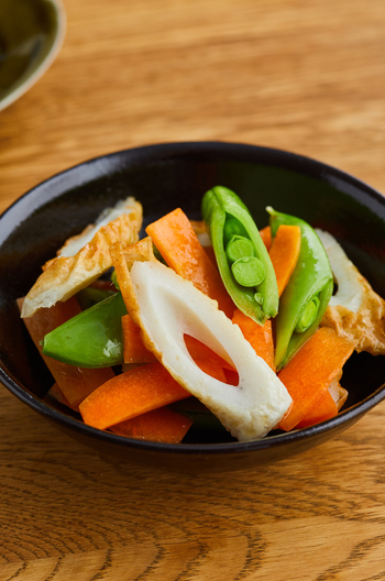 ちくわとスナップえんどうのあえもの