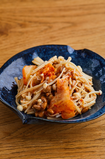 腸がよろこぶ えのき納豆キムチ