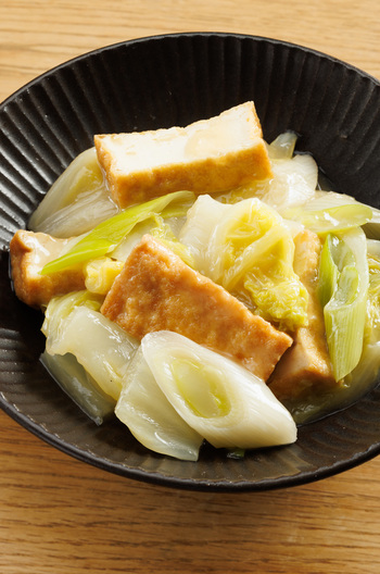 やさしい味わい 厚揚げと白菜のとろとろ煮