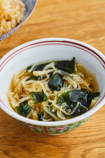 切り干し大根とわかめのスープ