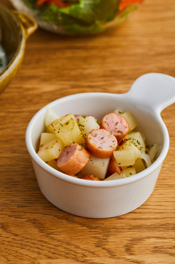 ピッティパンナ（じゃがいもとソーセージの炒め物）