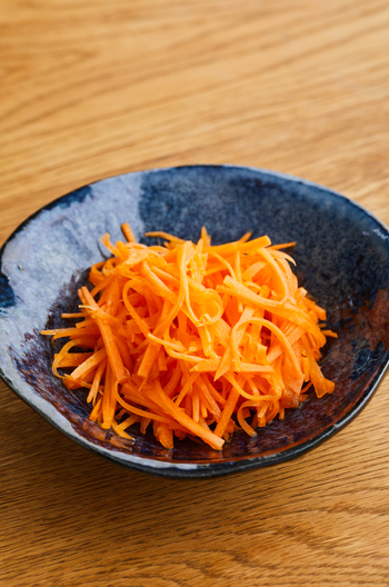 材料３つ にんじんの塩ナムル