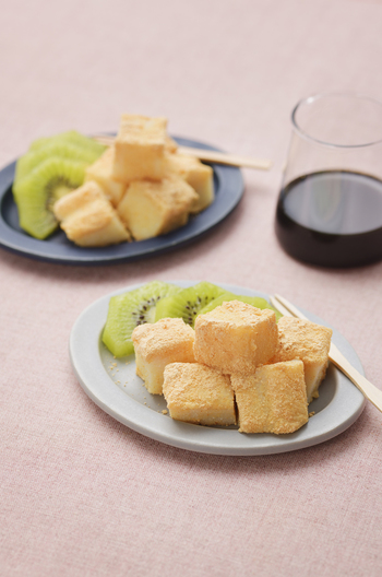 豆腐わらびもち 黒みつきな粉