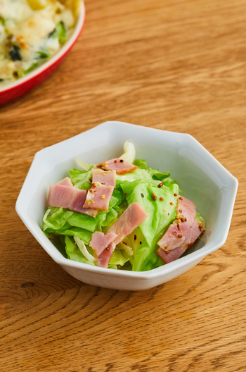 キャベツとベーコンのホットサラダ