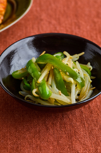 もやしとピーマンの中華あえ