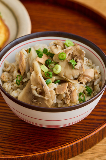 ツナとまいたけの炊き込みご飯
