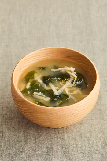 切り干し大根とわかめの味噌汁