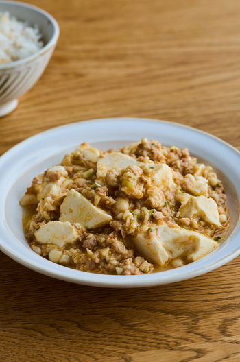 市販の素で 麻婆豆腐