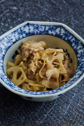 豚肉とれんこんのしぐれ煮