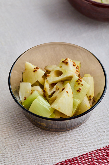 れんこんと長ねぎのマリネ