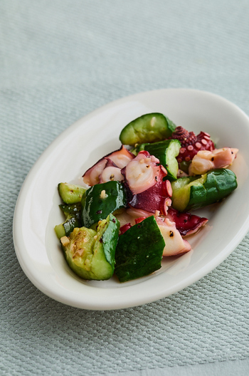 たこときゅうりの中華炒め