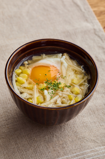 えのきと卵のスープ