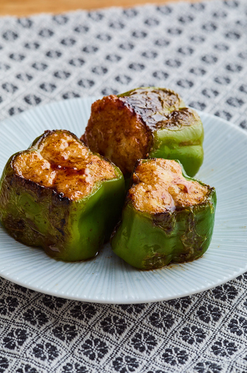 ピーマンのふんわり肉詰め