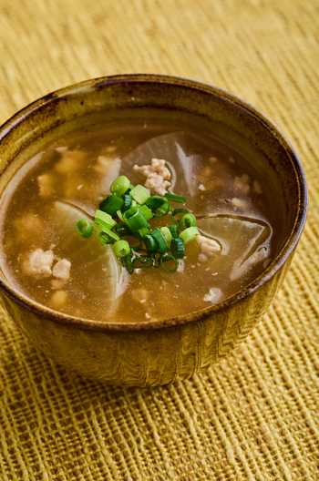 ひき肉と大根のとろみスープ