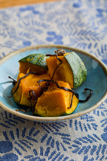 かぼちゃの塩昆布あえ