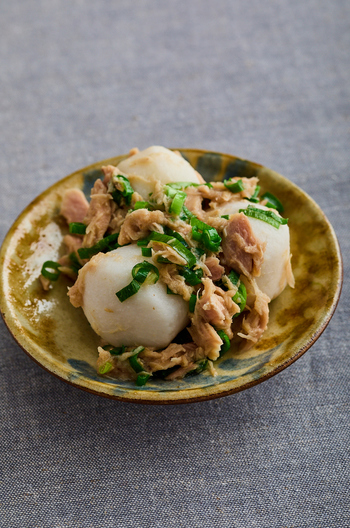 ツナと里いものねぎ炒め