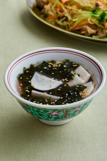 注ぐだけ かぶと海苔の中華スープ
