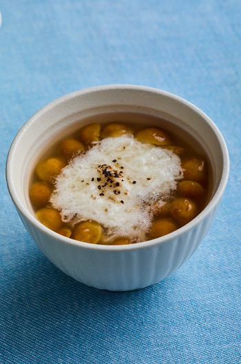 長芋となめこの中華スープ