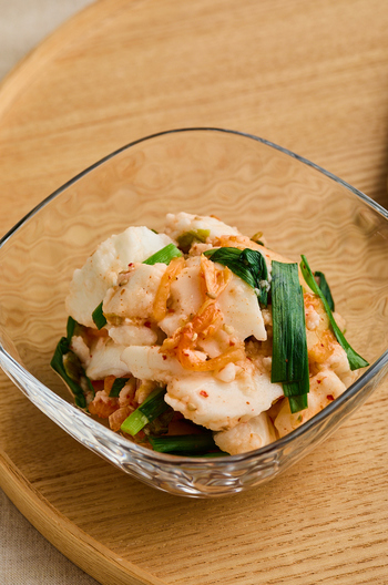 長芋とにらのキムチあえ