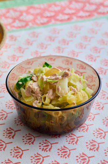 ツナとキャベツのマカロニサラダ