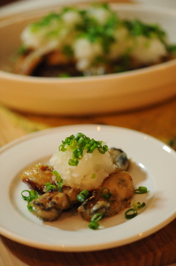 大根おろし入り牡蠣の南蛮風