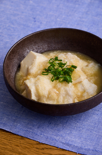 豆腐のとろろ蒸し