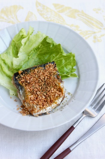 さばのカレーマヨサクサクパン粉がけ