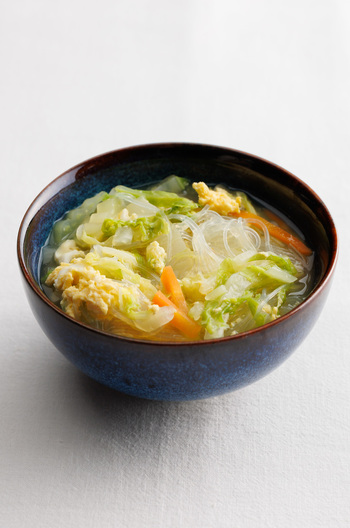 野菜たっぷり春雨スープ