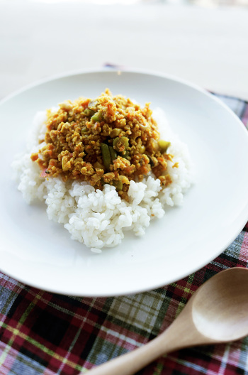高野豆腐でドライカレー