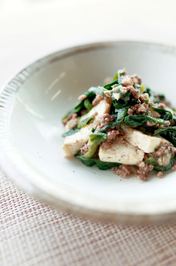 すき焼き風 ひき肉と豆腐の煮込み