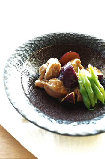 鶏肉とさつま芋の甘辛ハニーマヨ炒め